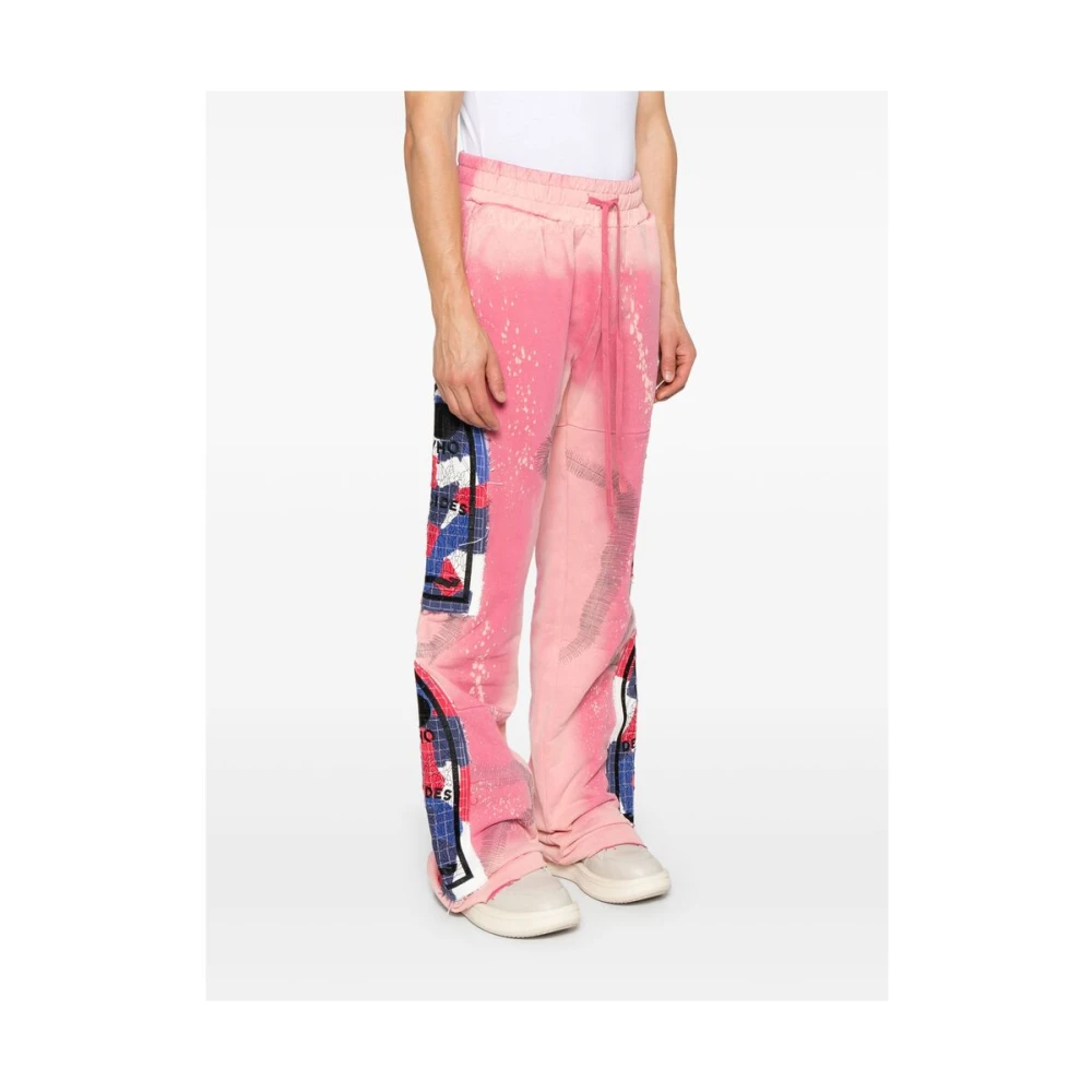 Who Decides War Roze Wijde Pijp Broek Pink Heren