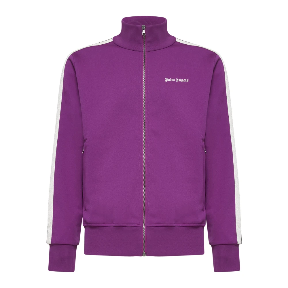 Palm Angels Lila Track Jacket med Logo Purple, Herr