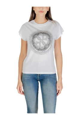 Modern Tryckt Bomullst-shirt