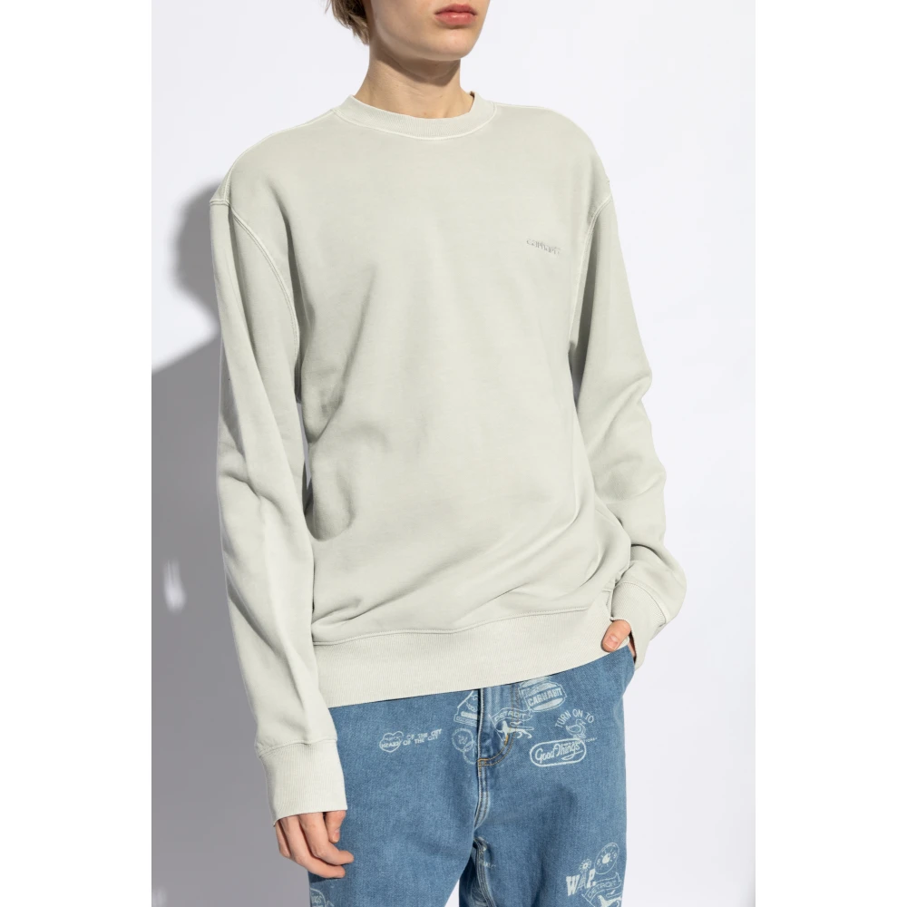Carhartt WIP Sweatshirt met logo Gray Heren