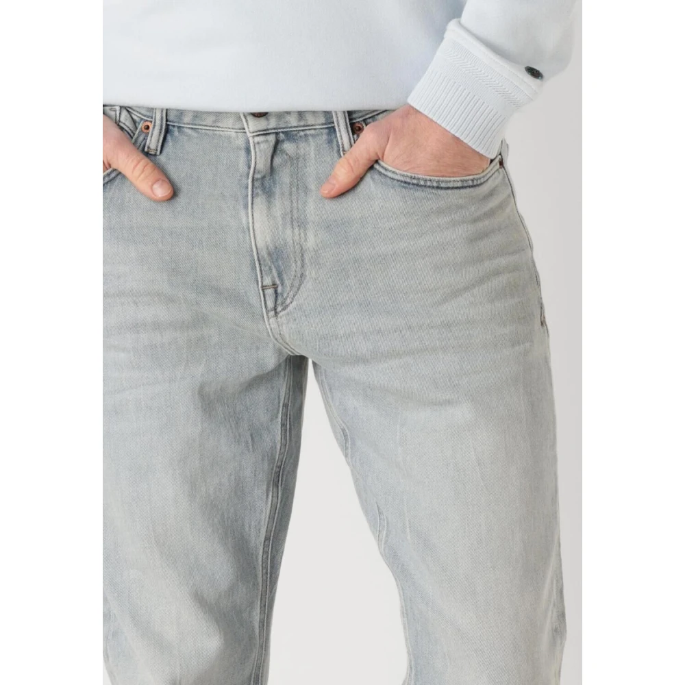 Cast Iron Indigo Regular Jeans voor Heren Blue Heren