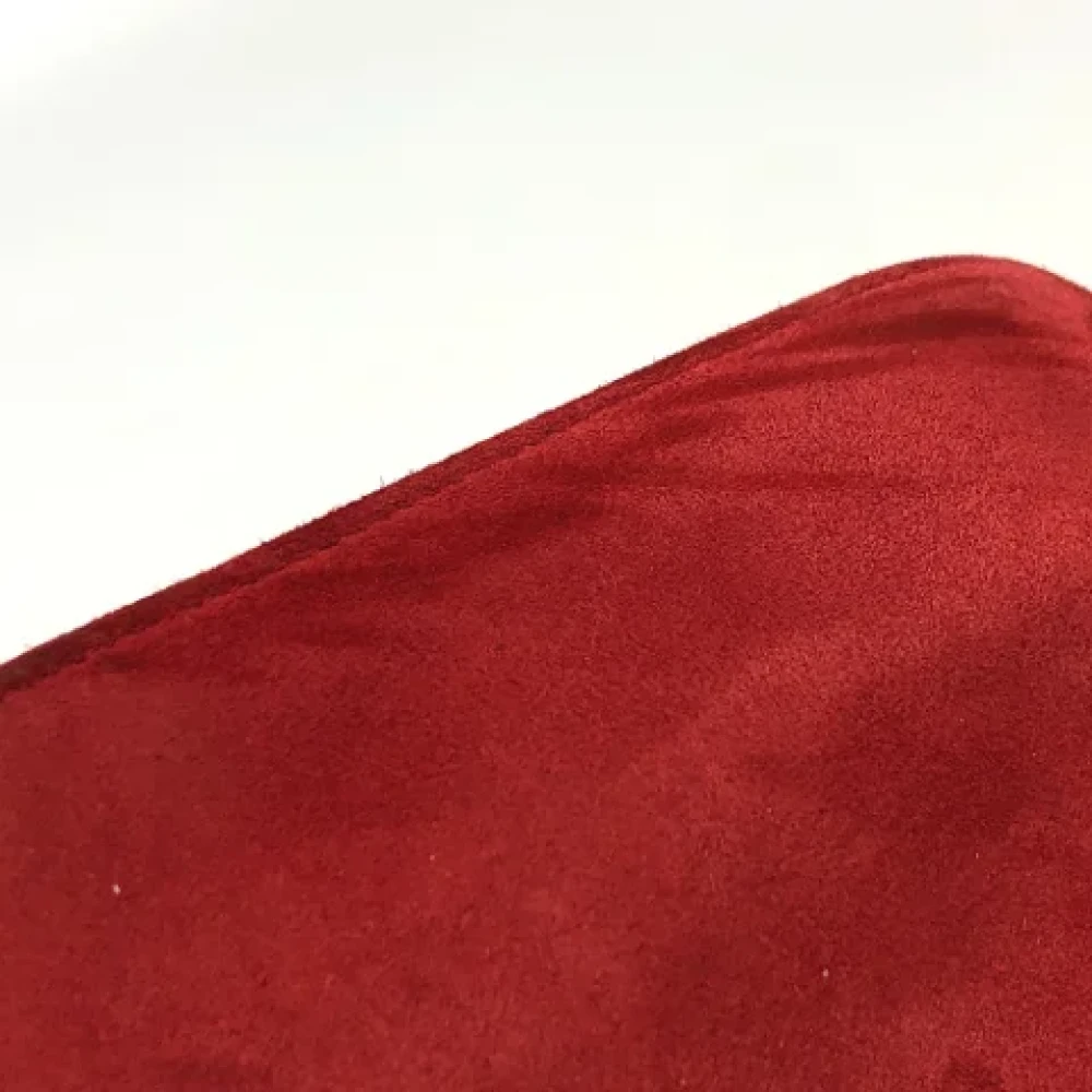Celine Vintage Pre-owned Leather home-office Red Dames