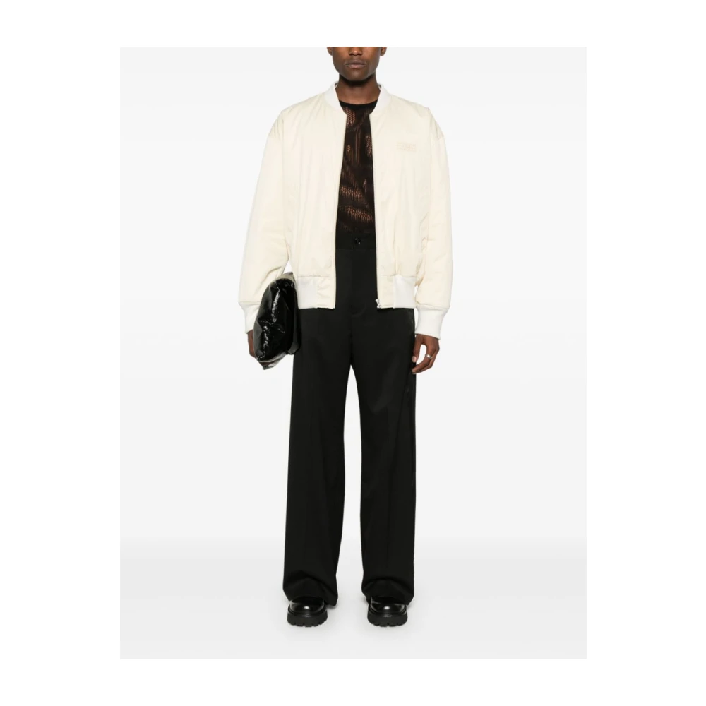 MM6 Maison Margiela Zwarte Rechte Pijp Wollen Broek Black Heren