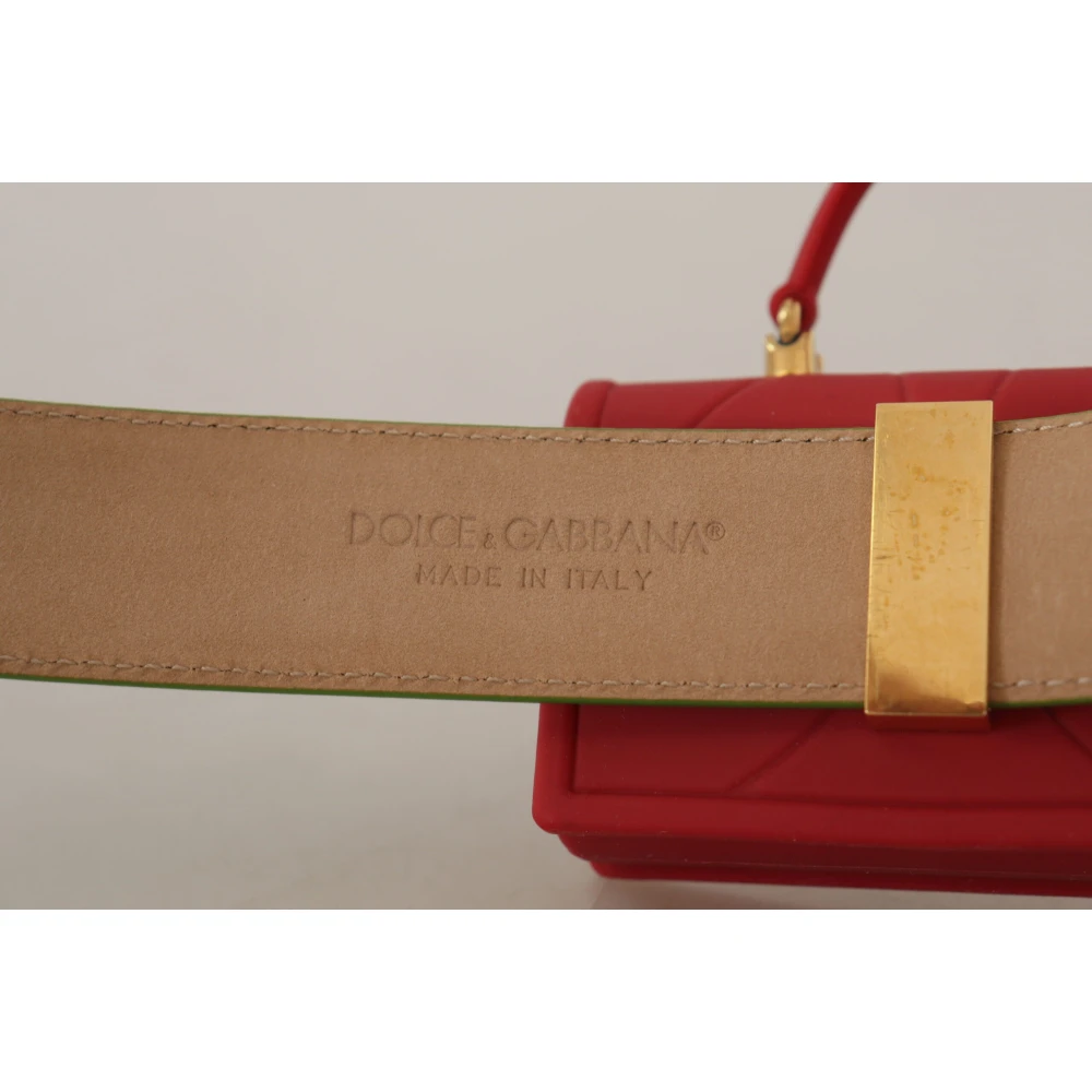 Dolce & Gabbana Hart Micro Tas Hoofdtelefoon Riem Multicolor Dames