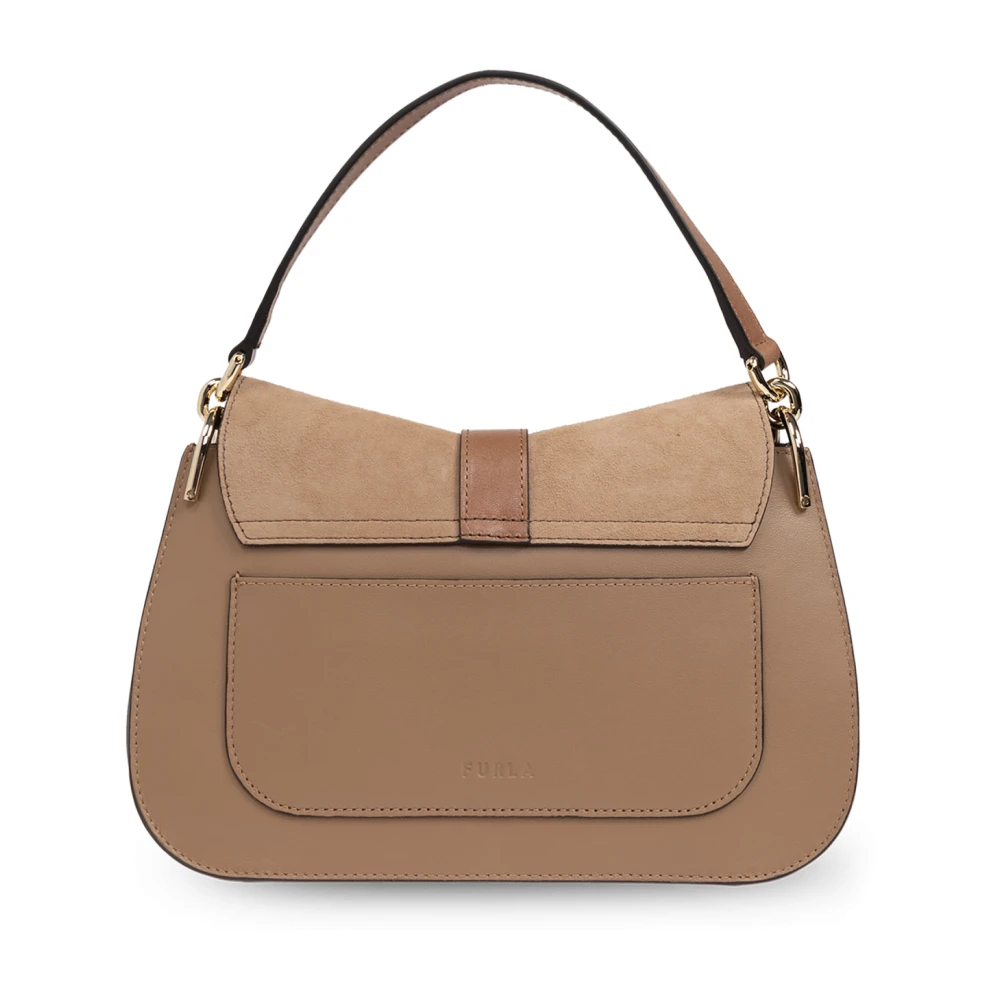 Furla Handtas Flow Medium Beige Dames