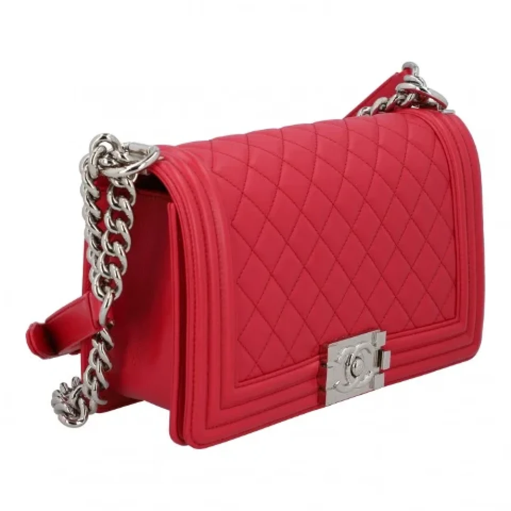Chanel Vintage Pre-owned Leather crossbody-bags Pink Dames