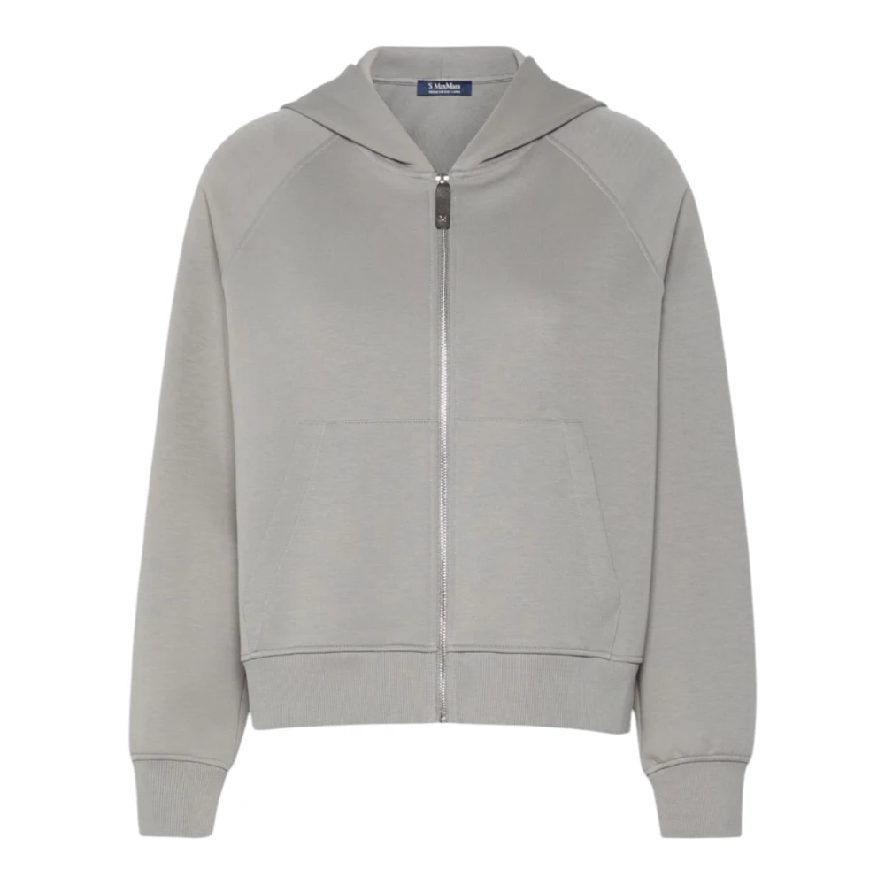 Max Mara , Zip-Throughs, Female, Gray, Xs, Area Sweatshirt