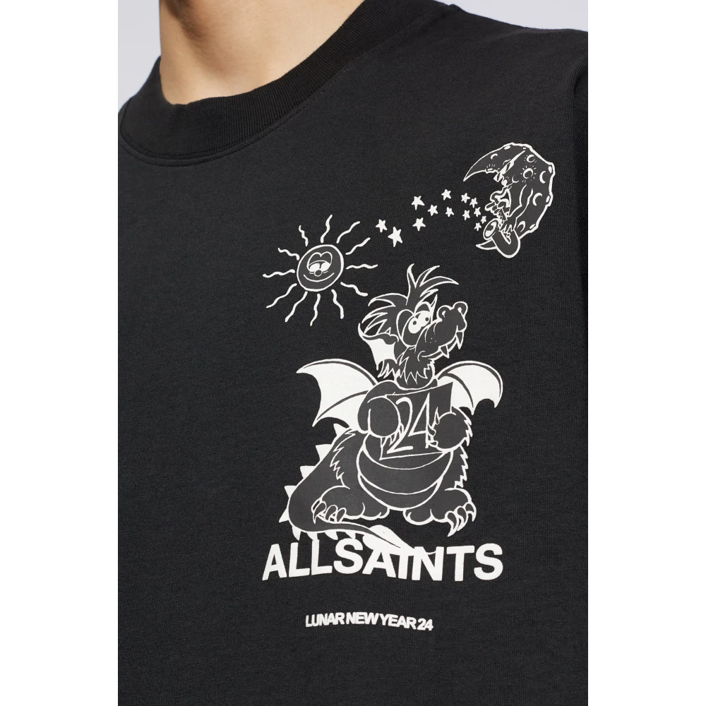 AllSaints Serenade bedrukt T-shirt Black Heren