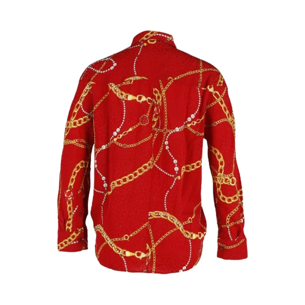Balenciaga Vintage Pre-owned Silk tops Red Dames