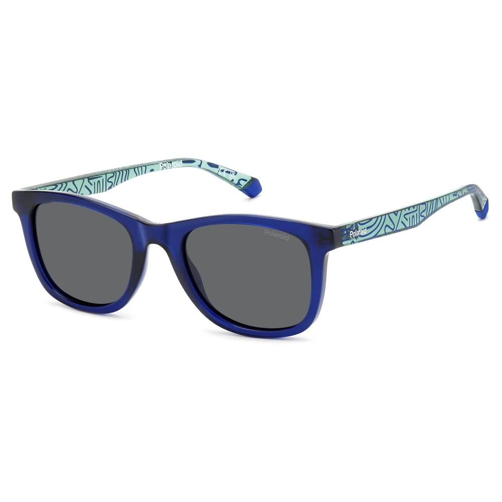 Polaroid Unisex Blue Sunglasses, 46 Mm, Dark /Grey Sunglasses