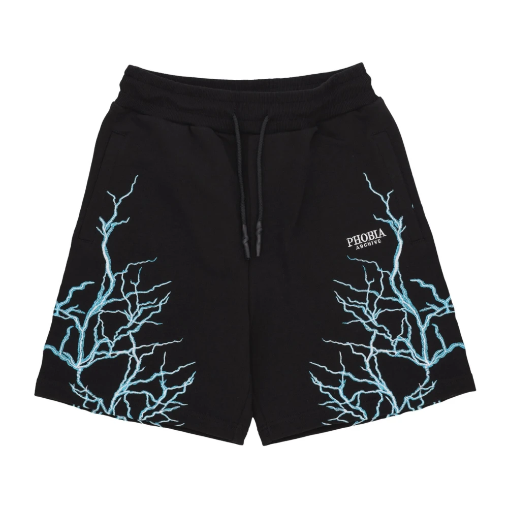 Phobia Archive Herren Schwarz Shorts, K, Mgröße: