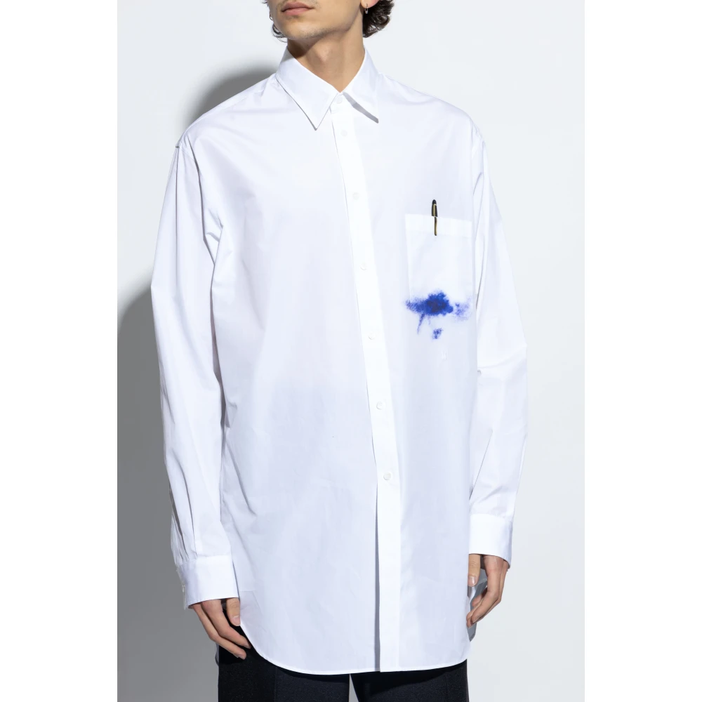 Moschino Overhemd met zak White Heren