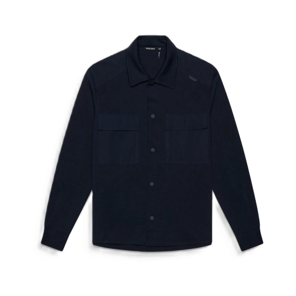 Antony Morato Casual Katoenen Overshirt met Zakken Blue Heren