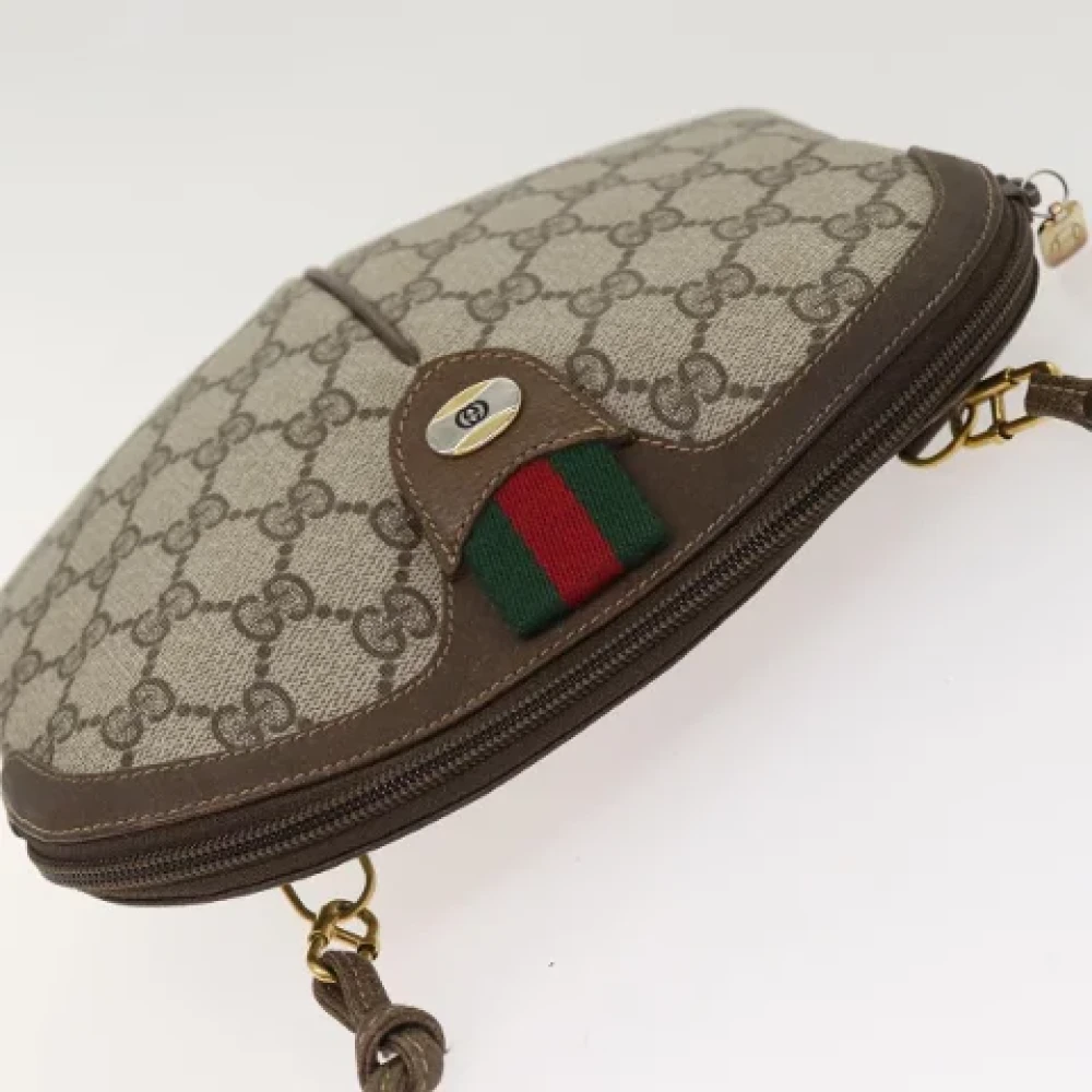 Gucci Vintage Pre-owned Canvas shoulder-bags Beige Dames