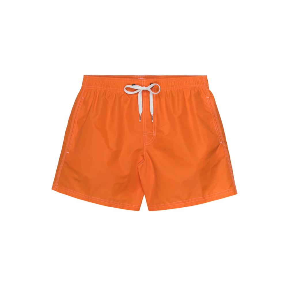 Sundek Men's Orange Beachwear, S, Sea Clothing