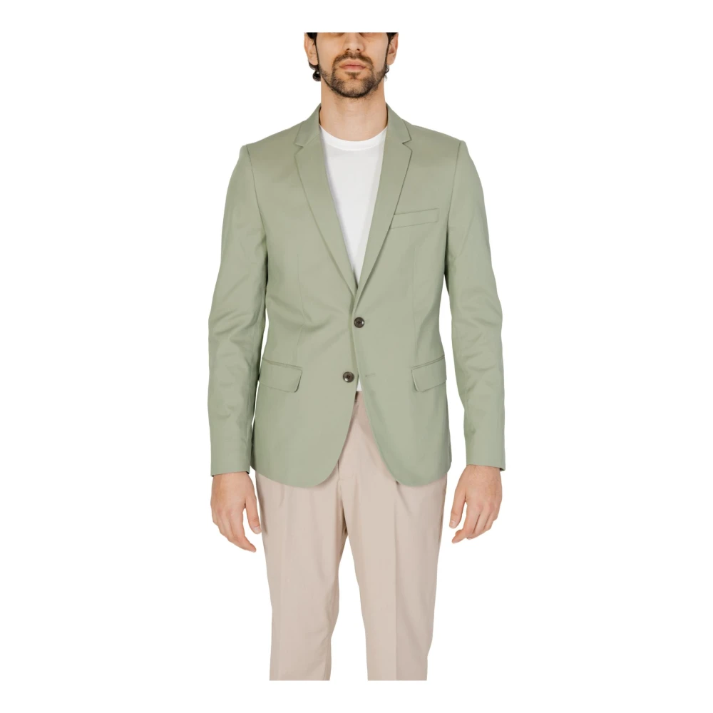 Antony Morato Groene Blazer Met Knoopsluiting Green Heren