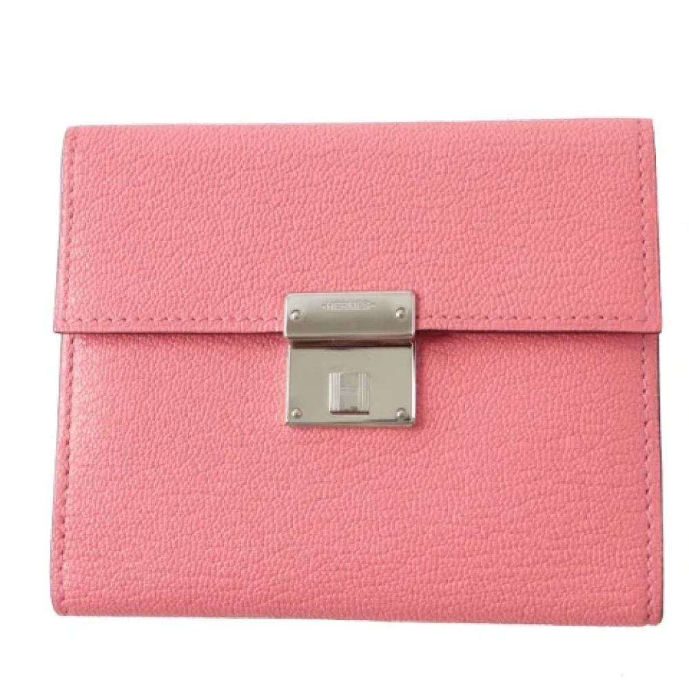 Hermès Vintage Pre-owned Leather wallets Pink Dames