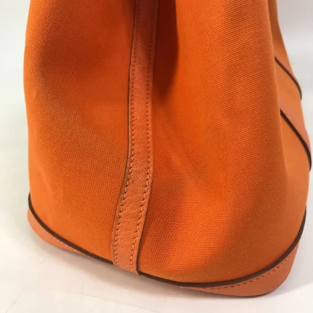 Hermès Vintage Pre-owned Leather shoulder-bags Orange Dames