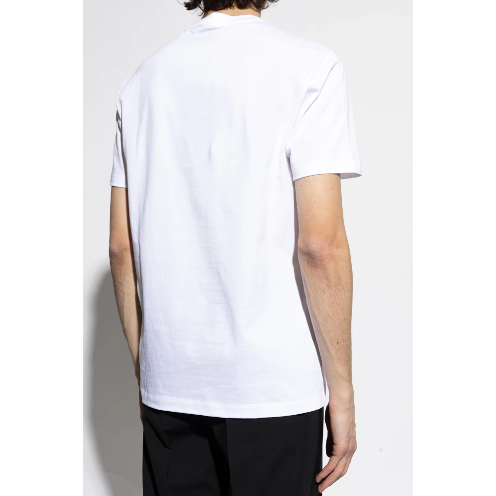 Versace T-shirt met glinsterende applicaties White Heren