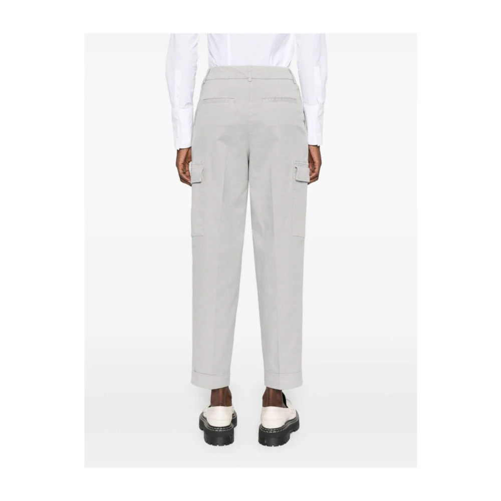 PESERICO Grijze Broek Aw24 Dameskleding Gray Dames