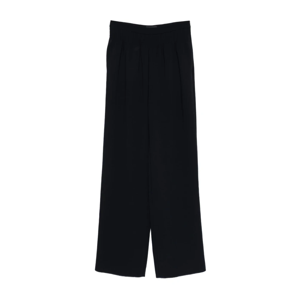 Emporio Armani Women's Blue Capsule Pre Trousers - Wide Trousers - Xs - Trousers