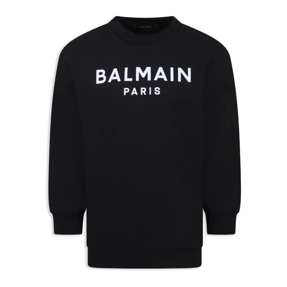 Balmain Boys Black Logo Sweatshirt Long Sleeve - Kids Sweatshirts - 12 Y - Kids