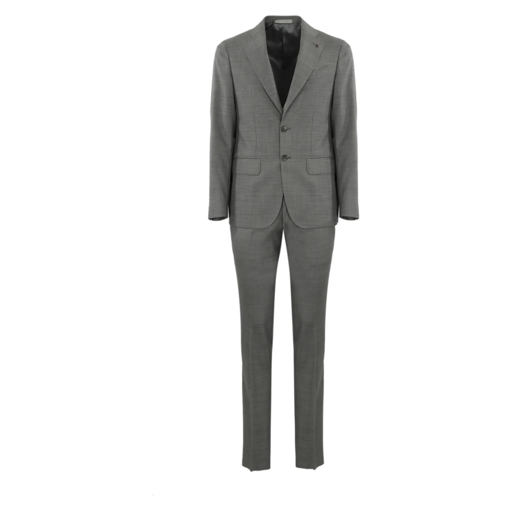 Corneliani Grijze Wollen Pak Jas en Broek Gray Heren