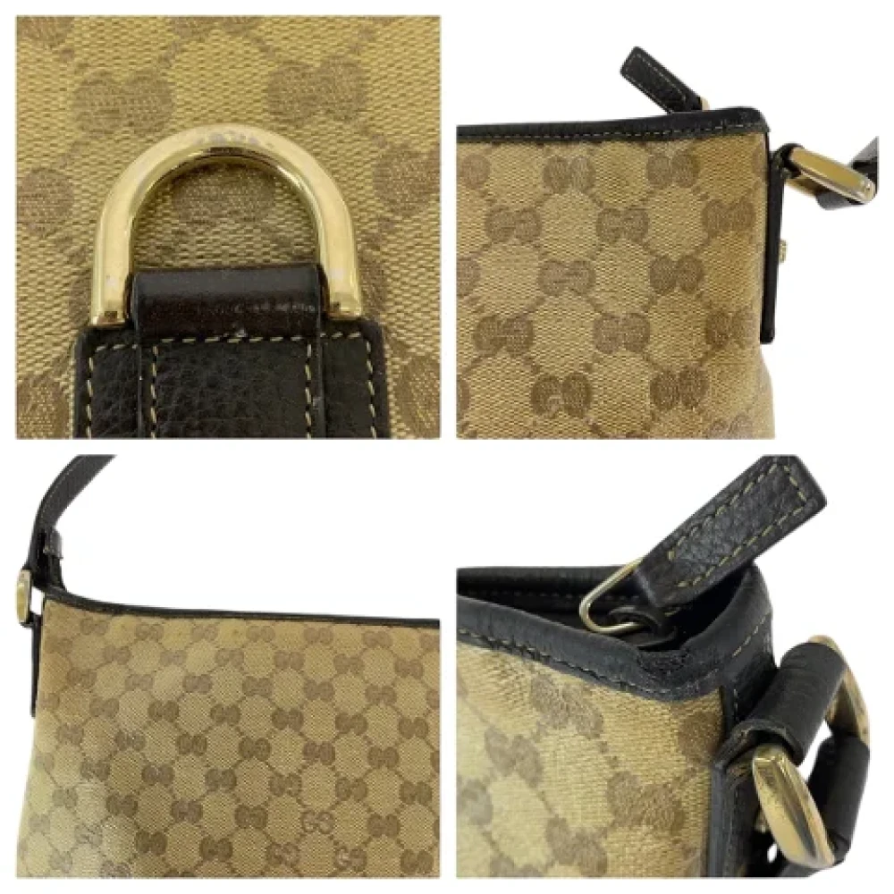 Gucci Vintage Pre-owned Canvas crossbody-bags Beige Dames
