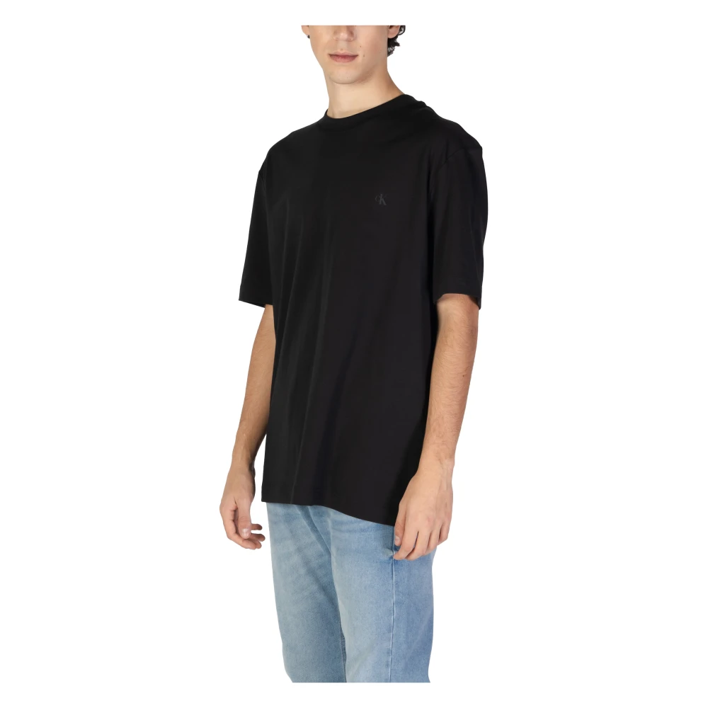 Calvin Klein Jeans Heren Herfst Winter Katoenen T-Shirt Black Heren
