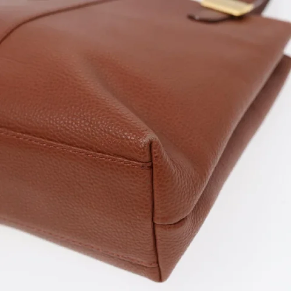 Burberry Vintage Pre-owned Leather handbags Brown Dames