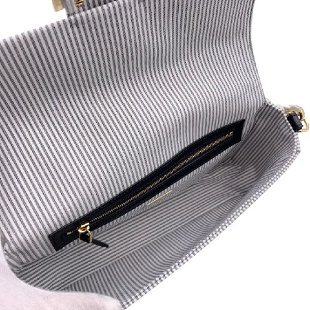 Fendi Vintage Pre-owned Leather fendi-bags Gray Dames