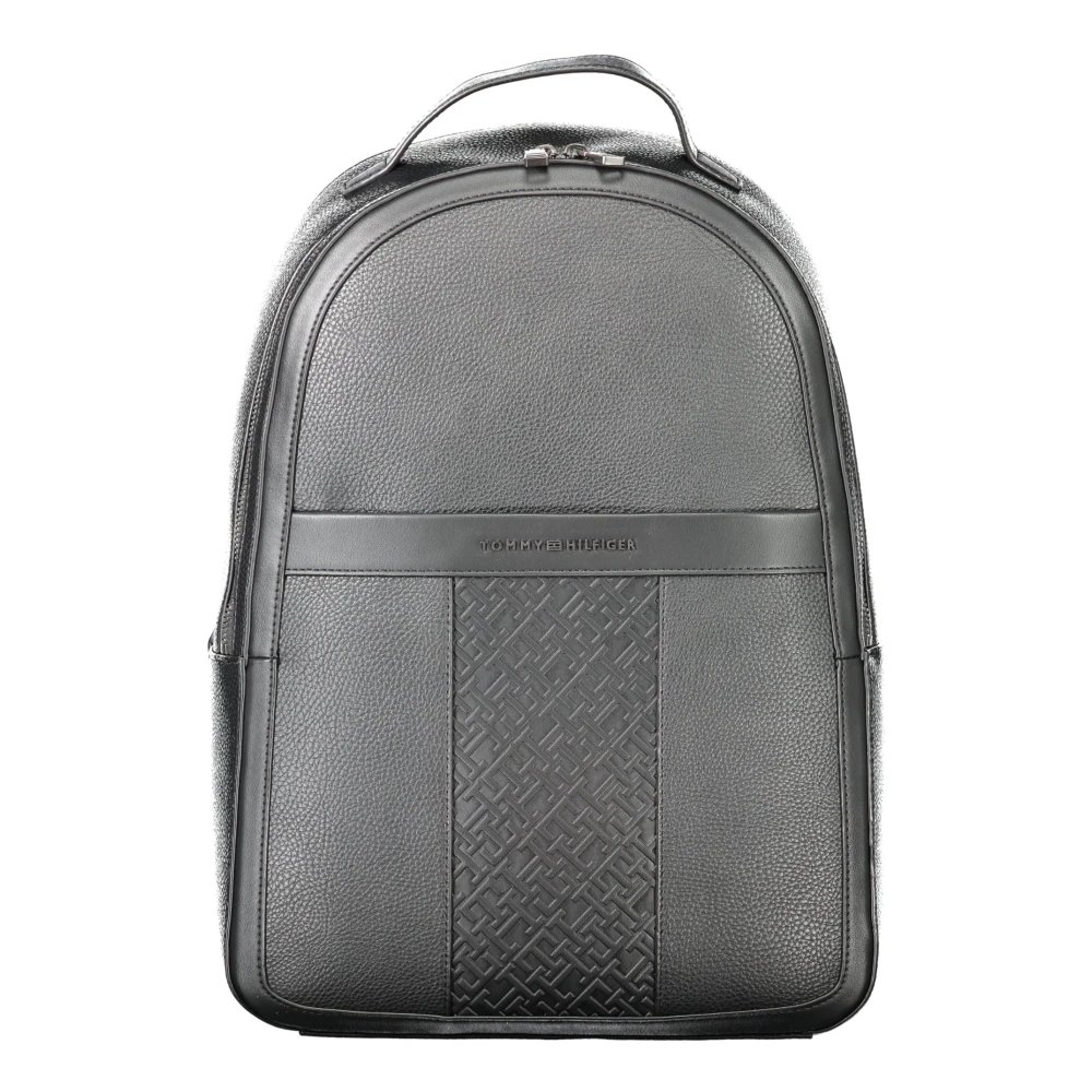 Tommy Hilfiger Zwarte Herenrugzak met Contrastdetails Gray Heren