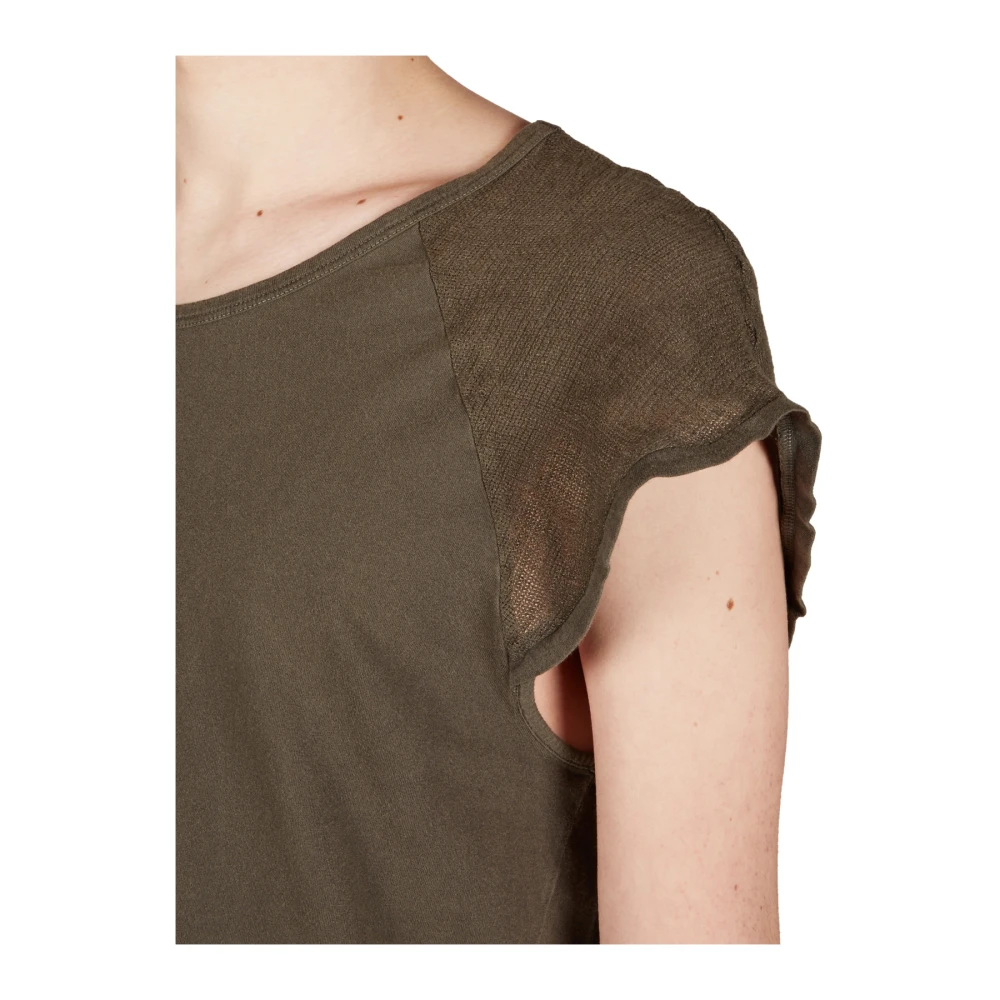 Andrea Ya aqov Katoen Linnen Tank Top Green Dames