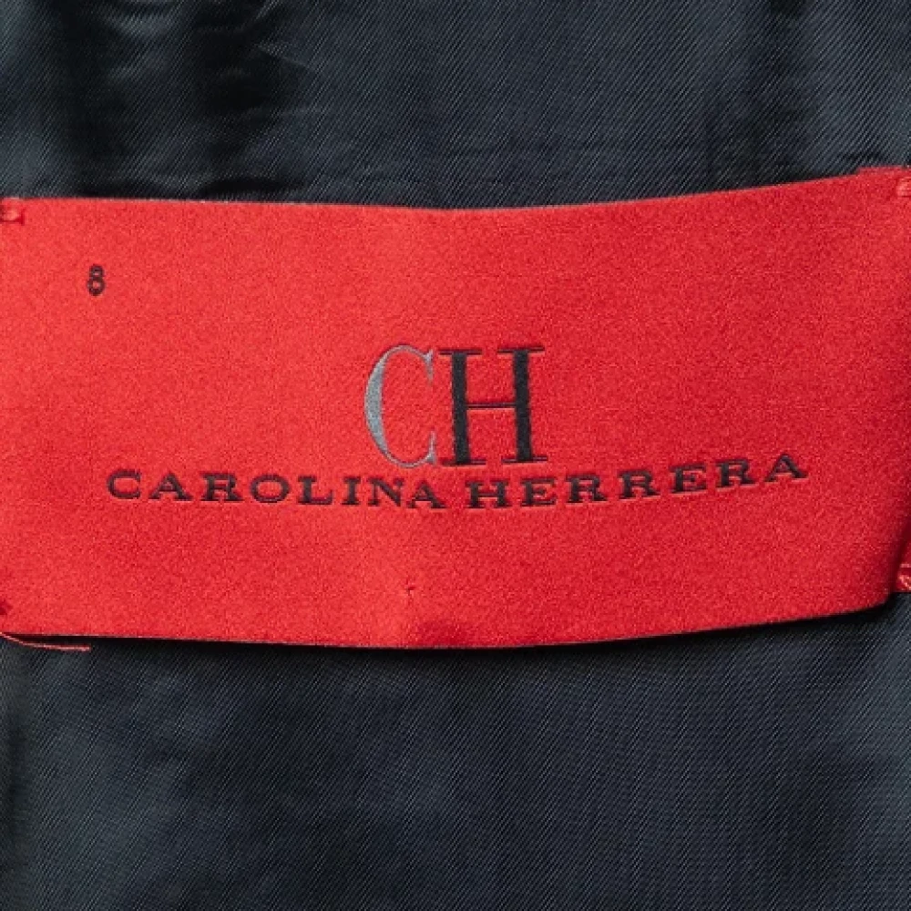 Carolina Herrera Pre-owned Fabric outerwear Black Dames