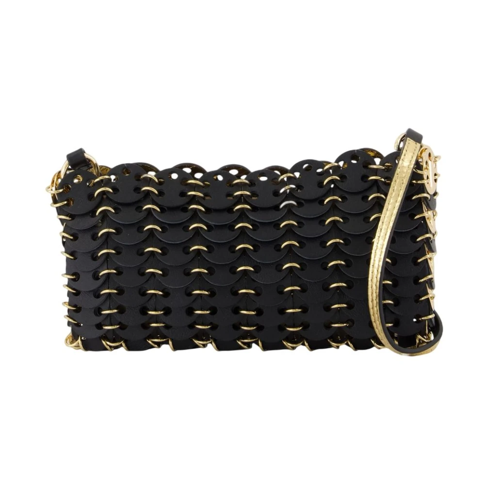 Rabanne Women's Black Shoulder Bags, One Size, Leather Chain Shoulder Bag