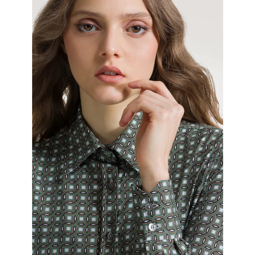 RRD Tailored Oxford Shirt Green Dames
