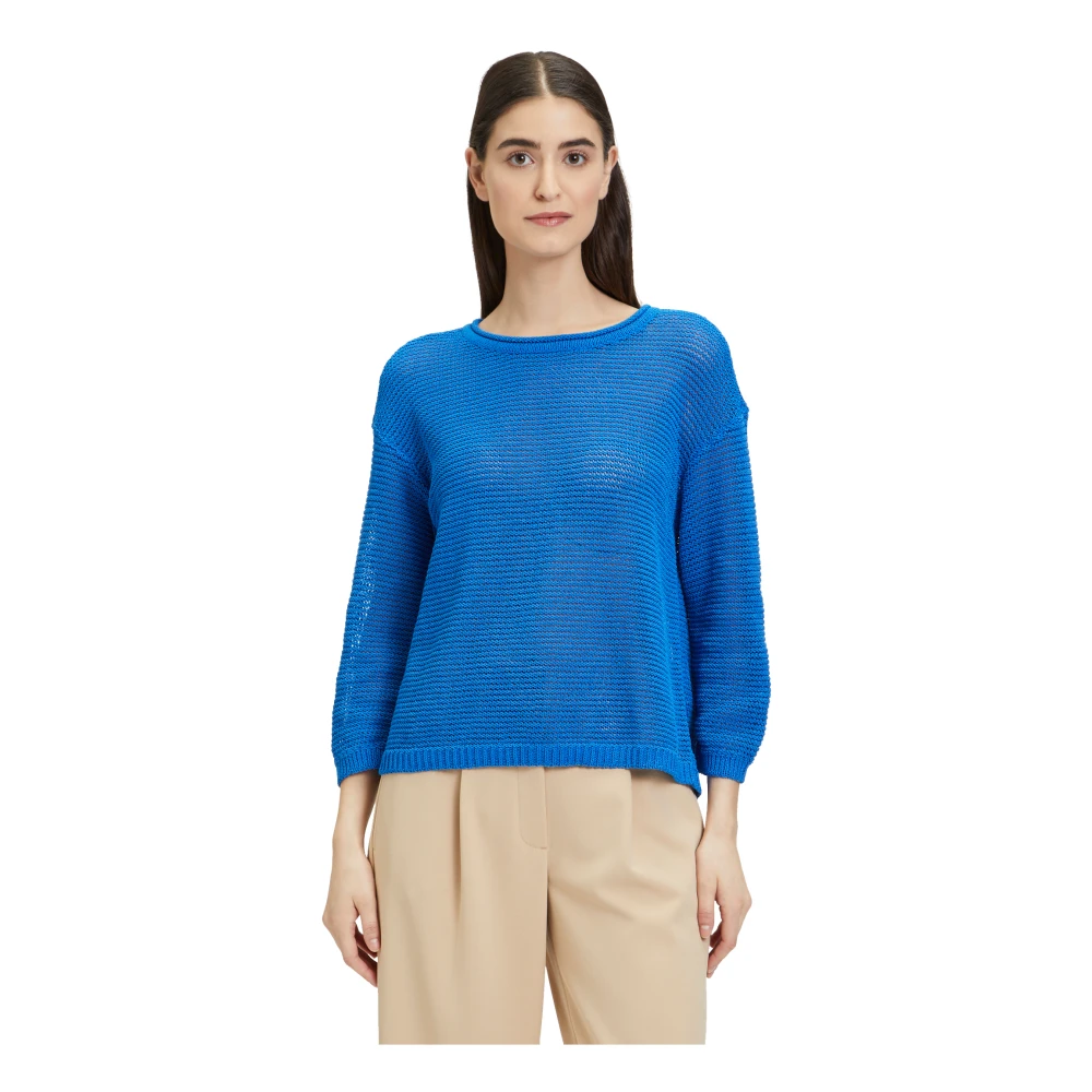 Betty Barclay Casual Grofgebreide Trui Blue Dames
