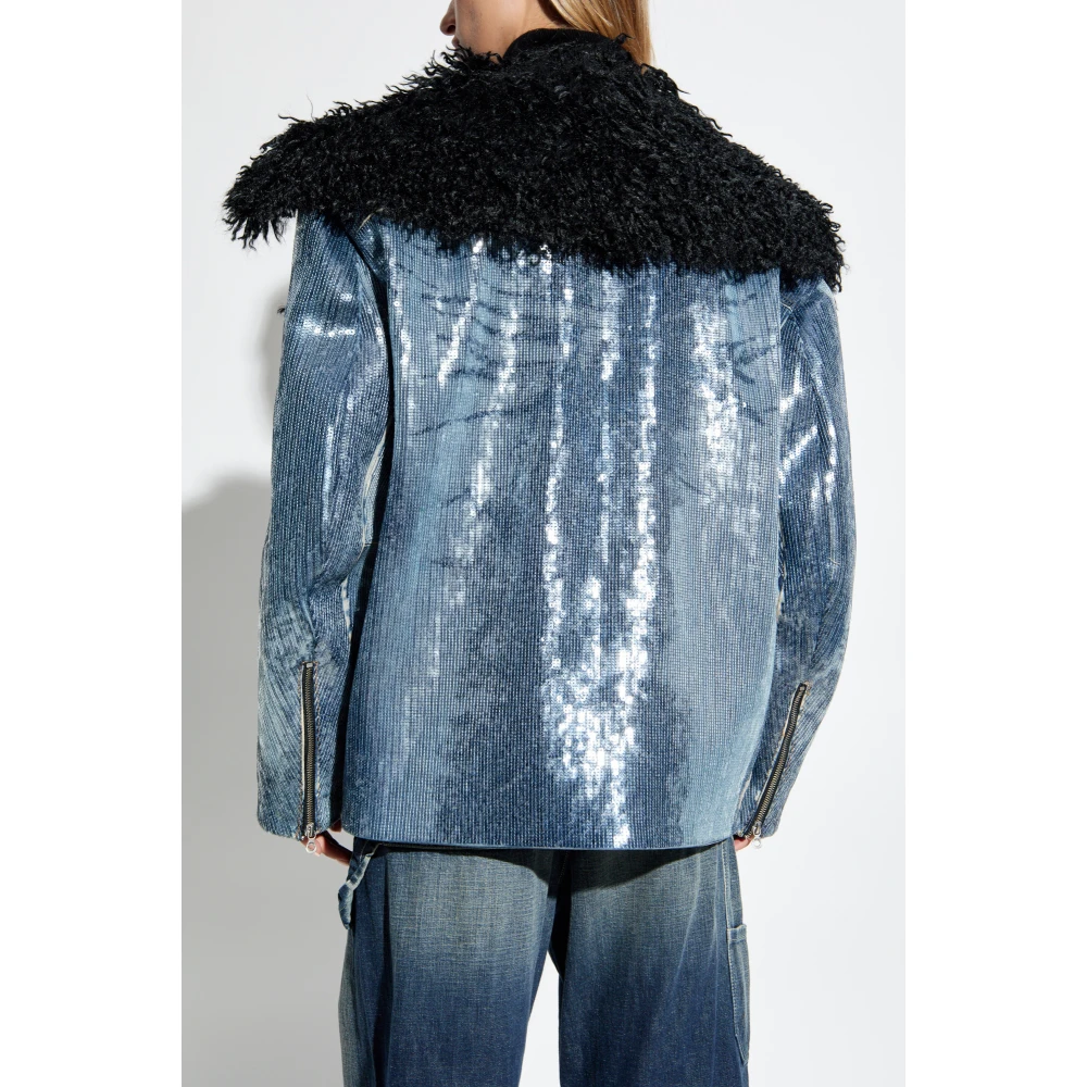Diesel Jas De-Bika-S Blue Dames