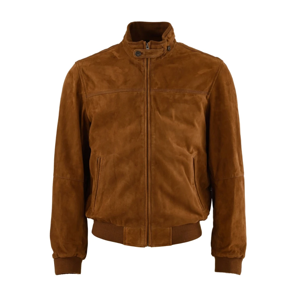 La Canadienne Fluweel Tabak Comfort Jas Brown Heren