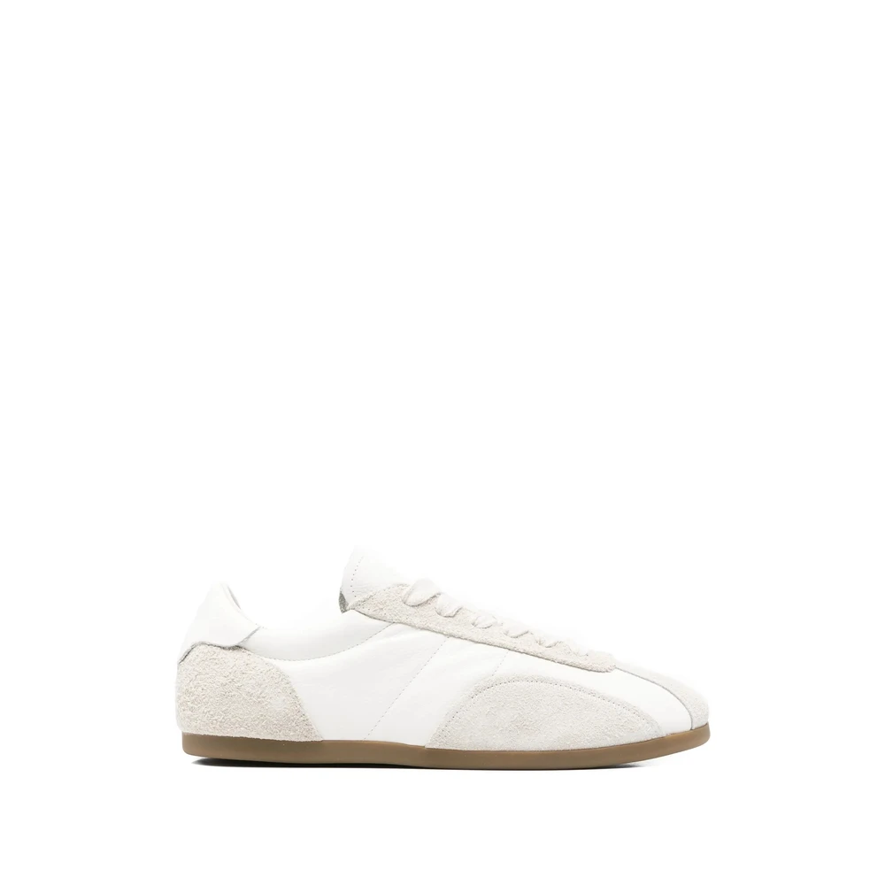 Represent Lage Leren Suède Platte Schoenen Heren Schoenen Wit