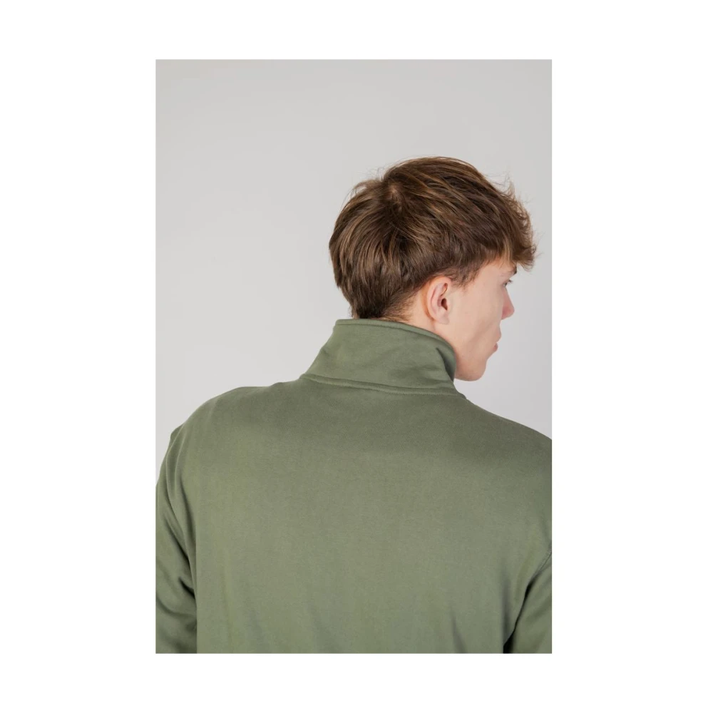 New Balance Groene Katoenen Sweater Heren Collectie Green Heren