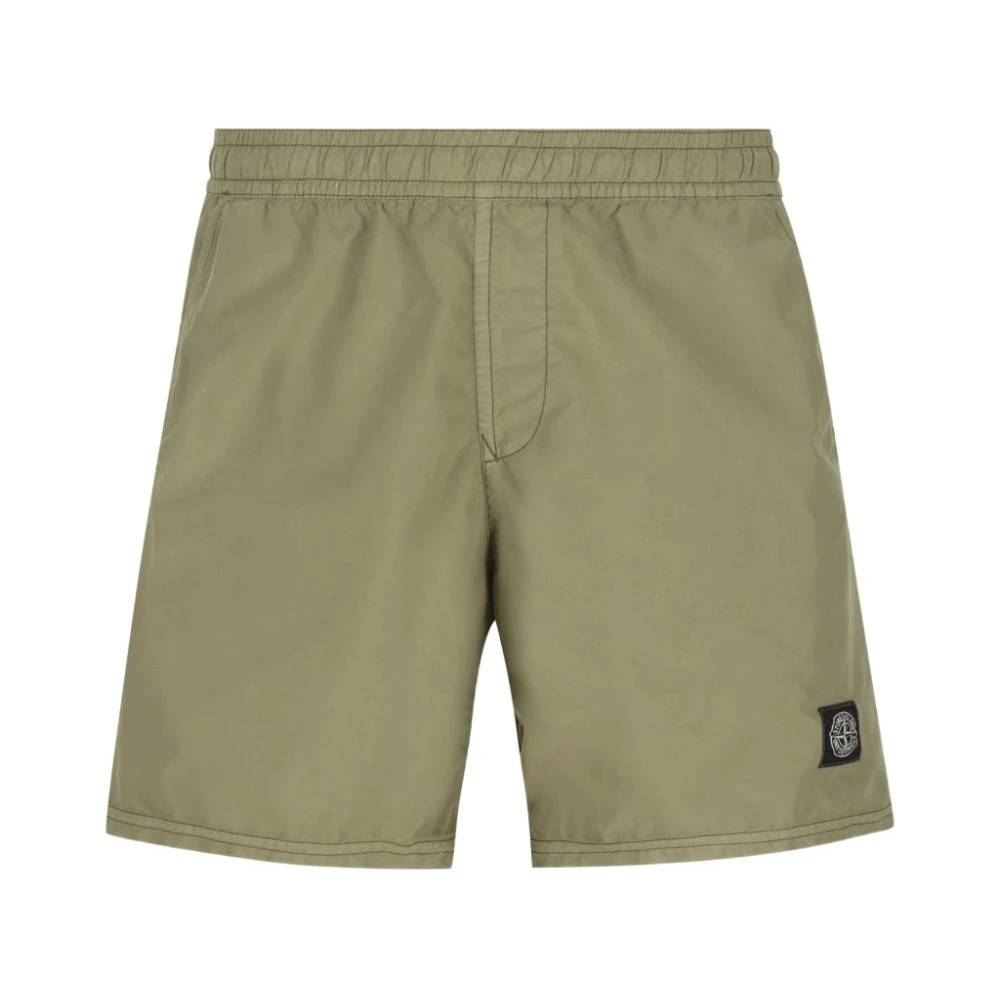 Stone Island Green Beachwear, Male, Xl, Swimsuit