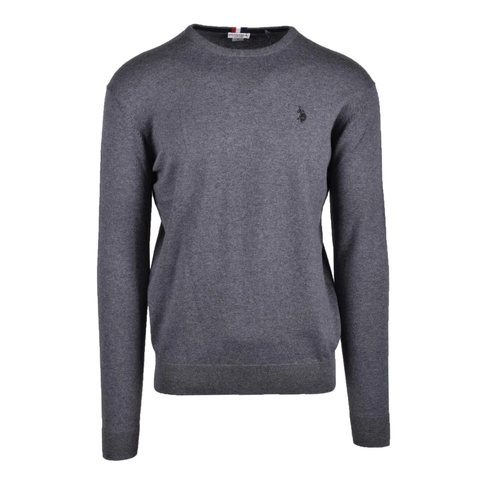 U.s. Polo Assn. Katoen Kasjmier Gebreide Trui Gray Heren