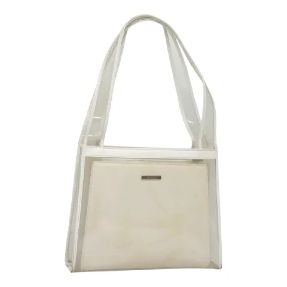 Gucci Vintage Pre-owned Vinyl gucci-bags Beige Dames
