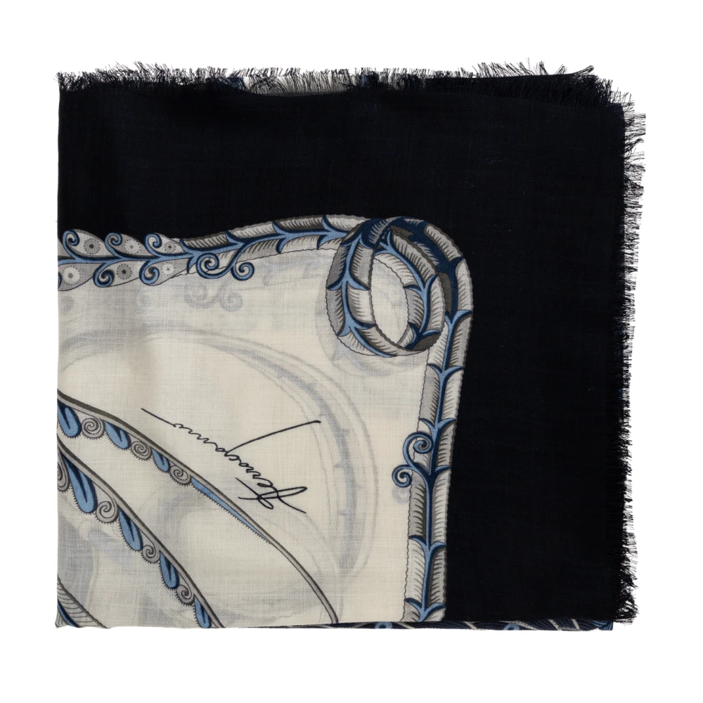 Salvatore Ferragamo Elegant Shawl Stole Multicolor Dames