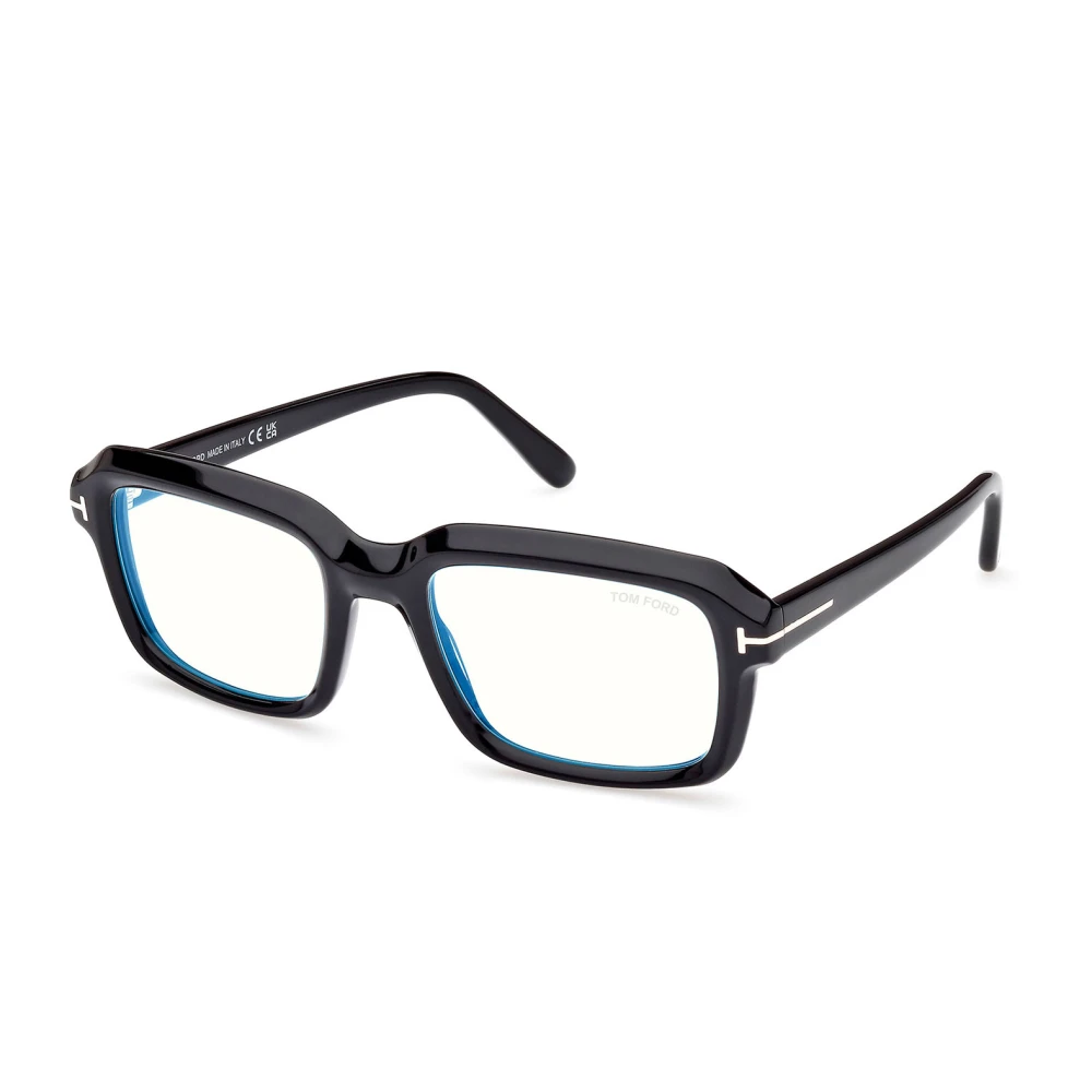 Tom Ford Blå Block Glasögonbågar Black, Unisex