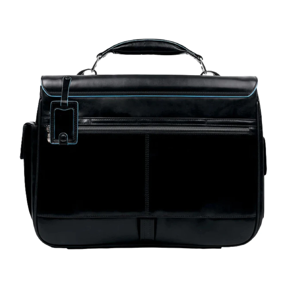 Piquadro Stijlvolle Laptop en iPad Tas Black Unisex