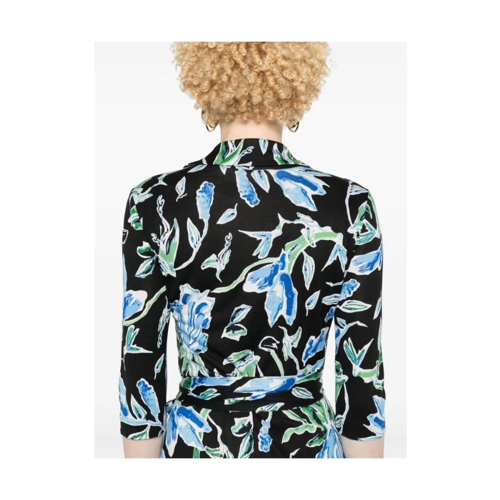Diane Von Furstenberg Bloemenprint Omslagjurk Multicolor Dames