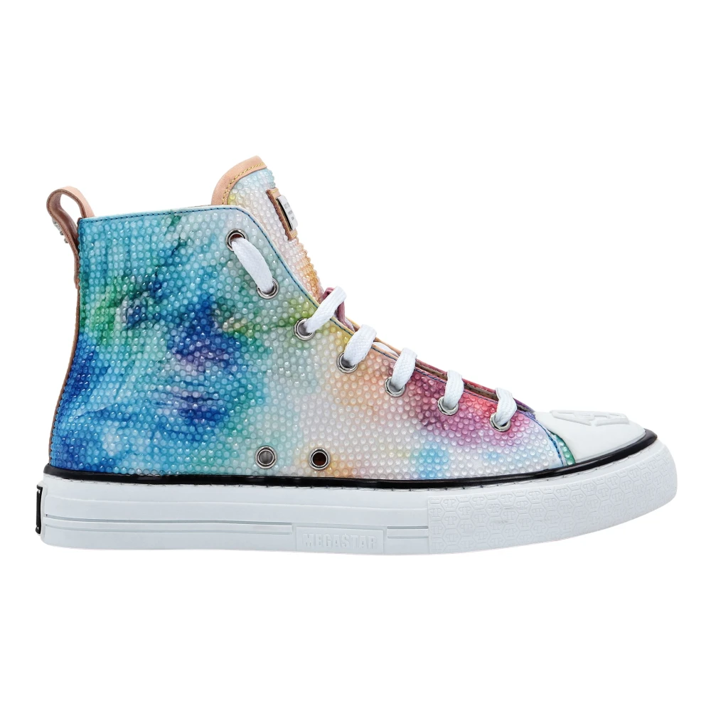 Philipp Plein Satin Hi-Top Sneakers Dames Schoenen Veelkleurig Multicolor