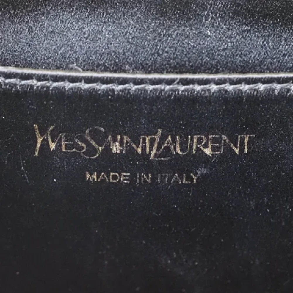 Yves Saint Laurent Vintage Pre-owned Leather clutches Yellow Dames